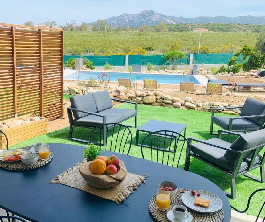 Calenzana Apartment | appart Libeccio swimming pool bbq