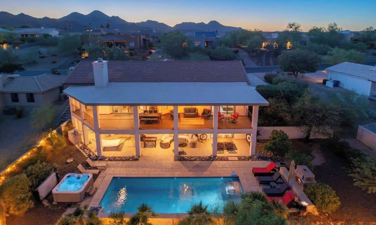 Fountain Hills Villa | MountainView Estate+HeatedPool+Spa+Firepits