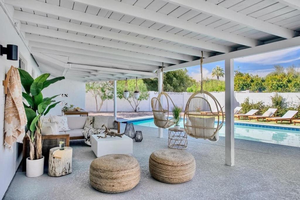 Melrose Village House | Upscale Desert Home Heated Pool