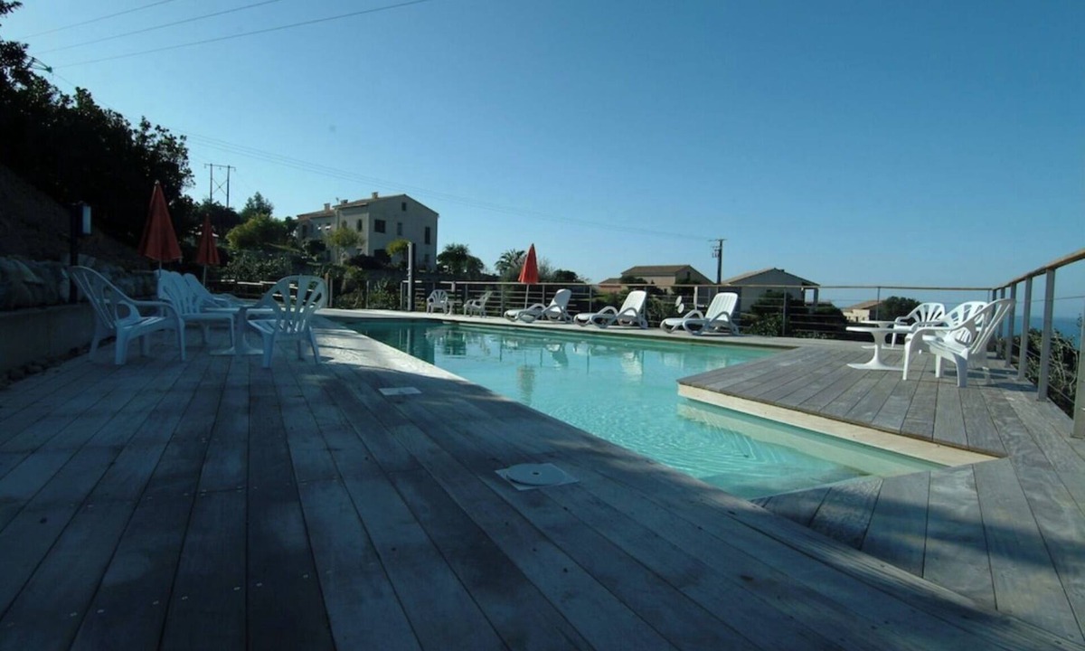 Saint-Florent Villa | Villa a casa di san filippu seaside, panoramic view of the gulf