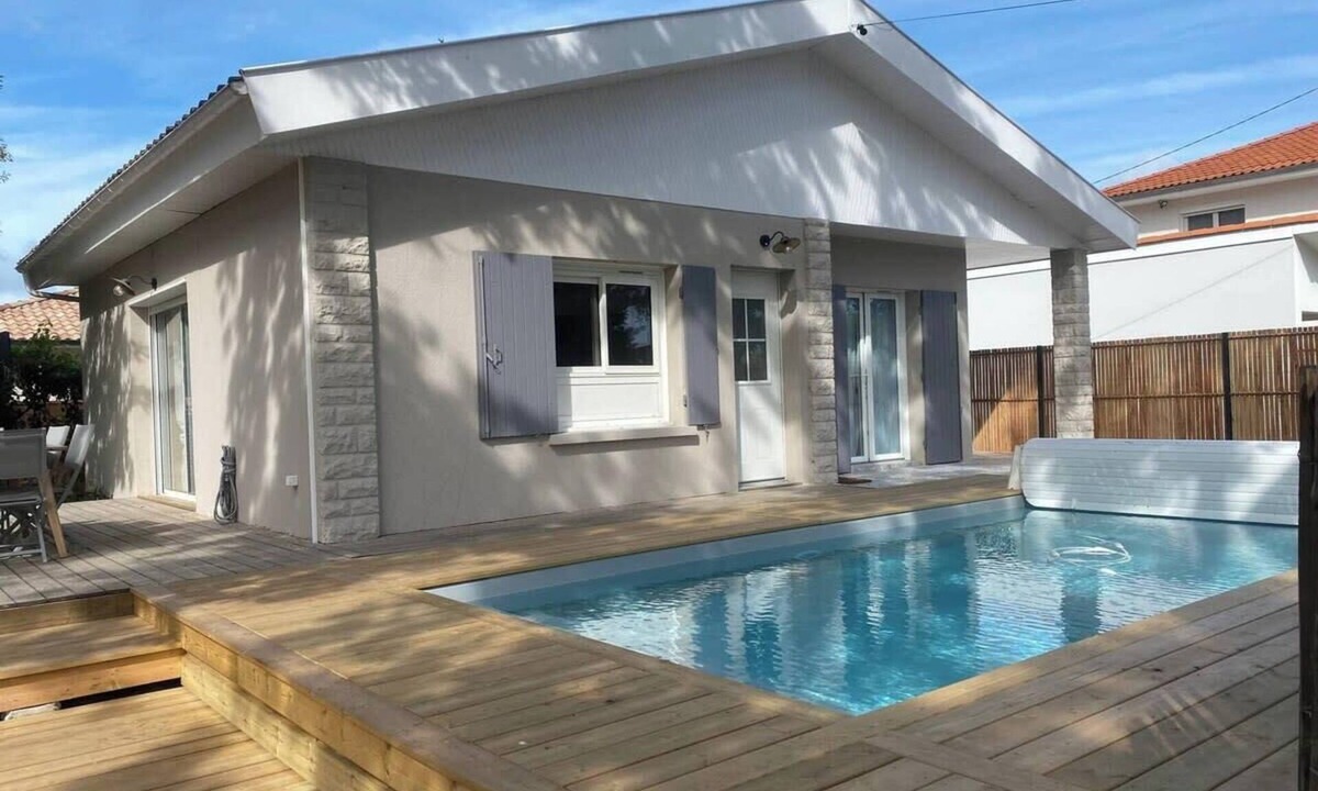 Andernos-les-Bains House | Villa Des Becasses - Andernos les Bains - heated swimming pool
