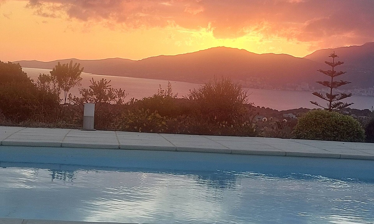 Albitreccia Villa | Villa panoramic view of the Gulf of Ajaccio and Iles Sanguinaires