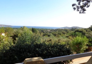 Villa with panoramic view on the Gulf of Pinarello, all comfort, ping pong