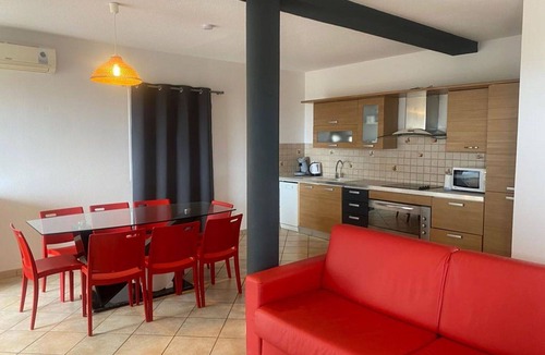Sainte-Lucie-de-Porto-Vecchio Apartment | Beautiful apartment for 7 people with A/C, WIFI, pool, TV, terrace and parking
