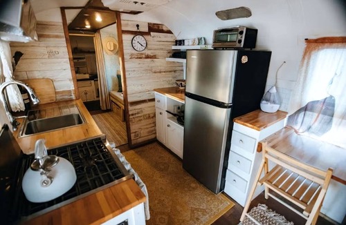 Primm House | Beautiful Vintage Airstream on a Working Ranch for a Unique Getaway in Sandy Valley, Nevada