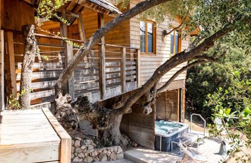 Olmeto House | Cabane Dans les Arbres, Domaine de l Ogliastru