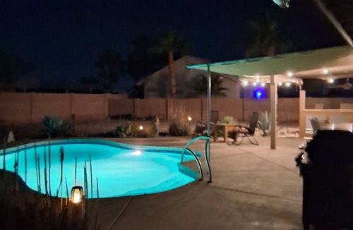 Desert Foothills House | Desert Sunshine Lagoon, Beautiful 2 bed 2 bath house with pool and amazing patio