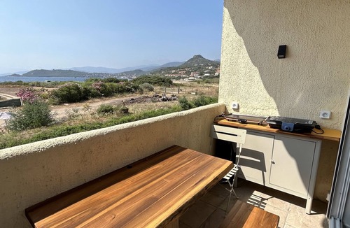 Calcatoggio Apartment | Duplex apartment with sea and pool view, 5-minute walk from the beach