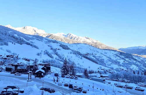 Valmorel Apartment | La Lauzière-Dessous 22 - Charming studio with a movable partition and a small cabin bedroom