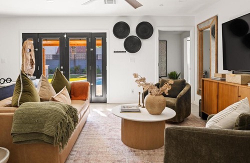 Trail West House | Modern Retreat with Pool Hot Tub Outdoor Kitchen