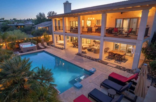 Fountain Hills Villa | MountainView Estate+HeatedPool+Spa+Firepits