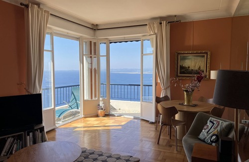 Lazaret Condo | NICE MOST AMAZING SEA + MOUNTAIN VIEWS ,2 A/C BEDROOMS,GARAGE FOR EV,3TERRACES