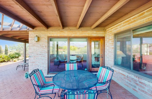 Serenidad House | Southwestern home with mountain views, grill, shared pool