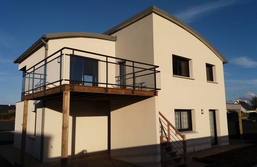 Pleumeur-Bodou House | Superb recent house classified * sea view-50m from the sea - Landrellec/Trégastel