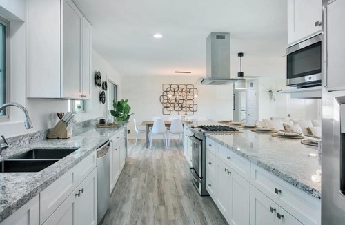 Melrose Village House | Upscale Desert Home Heated Pool