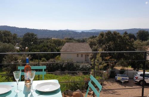 Pinarellu Villa | Villa L'Arbousier 4 pers piscine chauffée 2 min plage en voiture