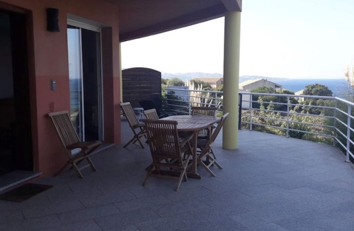 Saint-Florent Villa | Villa a casa di san filippu seaside, panoramic view of the gulf