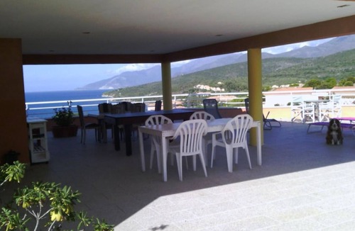 Saint-Florent Villa | Villa a casa di san filippu seaside, panoramic view of the gulf