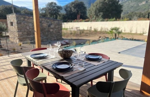 Moltifao Villa | Villa Capu Bianco Piscine Privée 2 ch 1 Grande Salle de Douche , wc Indépendant