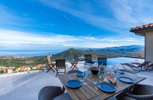 Santa-Reparata-di-Balagna Villa | Villa Evasione - Climatisée piscine vue mer