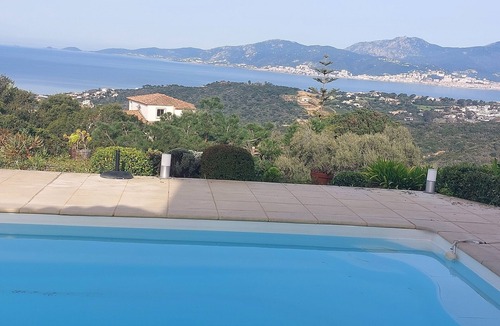 Albitreccia Villa | Villa panoramic view of the Gulf of Ajaccio and Iles Sanguinaires