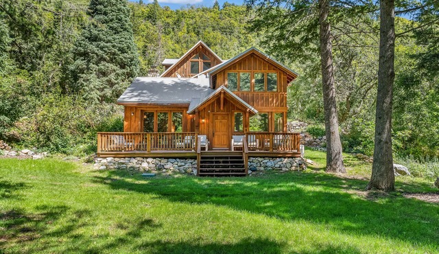 Above It All - Serene Forest Setting, Backs to Stream, Flat Backyard, Updated
