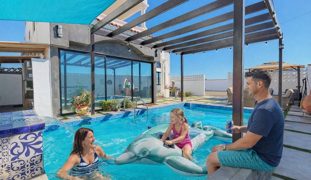 Beach Las Conchas Villa 6BR Pool Sleeps 20 EV Charger