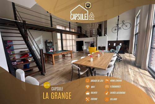 Capsule la grange arcade de jeux billard 4 chambres 300m2
