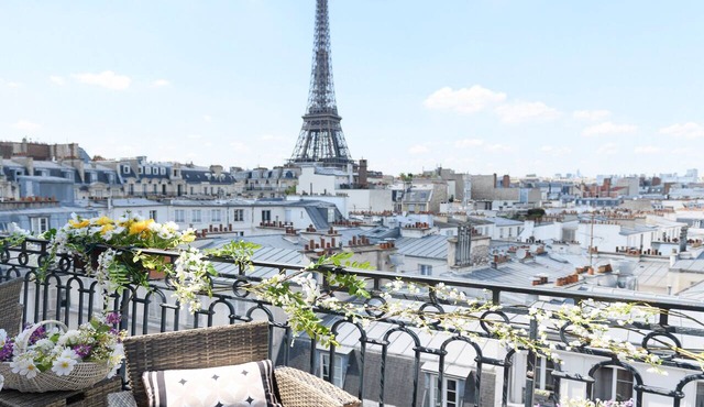 Dream-Come-True With Breathtaking Eiffel & Paris Views + Terrace