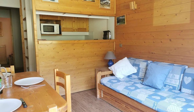 Le Cheval Blanc D15 - Cosy 2-room apartment, south facing, with a view of the slopes