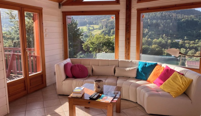 Les Hortensias Bleus 3* - quiet, terraces, panoramic view, open fire, WIFI