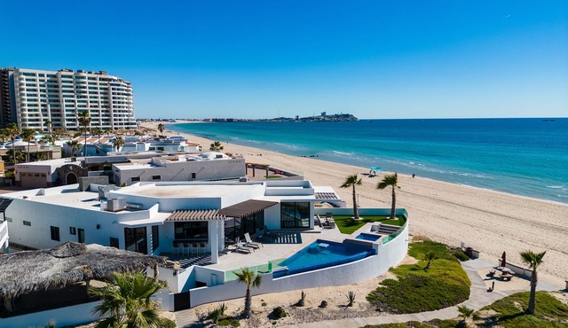Luxury Oceanfront Home with Pool & Hot Tub - located on Sandy Beach