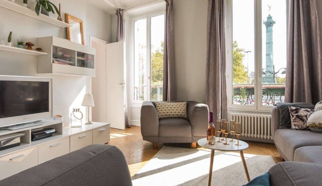 ❤️❤️Paris Center Bastille Magnificient view Flat 3 rooms 2 bedrooms