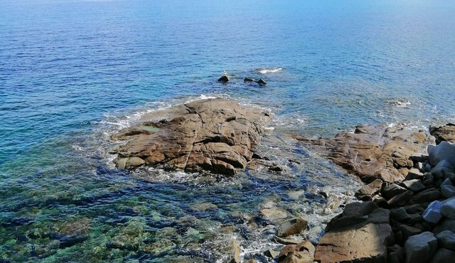 Seaside 30m, Beach 100m, Algajola, Corsica, T2 Superb sea view, Terrace