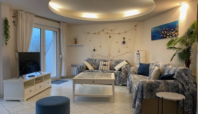 Superb duplex apartment in the center of TREGASTEL sea view