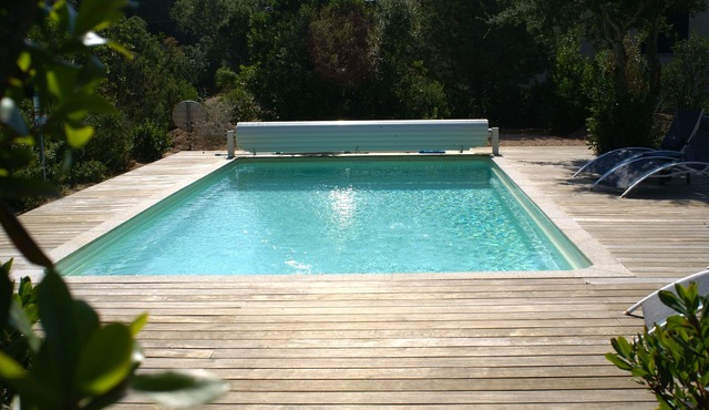 Villa 4*, La Myrte, private heated pool, 4x4 +, air conditioning, WiFi, sea, scrubland.