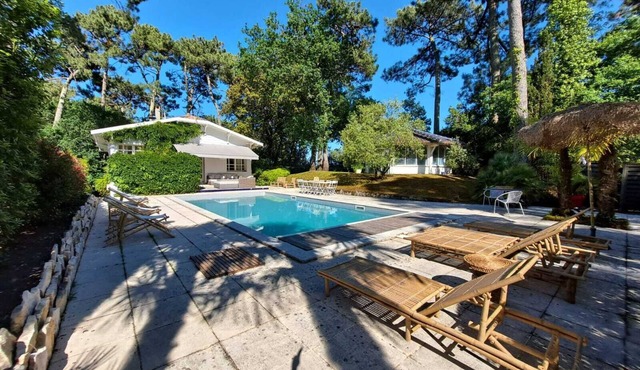 Villa with heated pool in a quiet location 1 minute walk from the dune